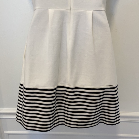 Madewell Dress Black Cream Striped XS - Picture 8 of 9